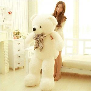 SALE FOR YOU בובות 75CM Giant Big Cute Plush Stuffed Teddy Bear Huge Soft 100% Cotton Toy Gift US